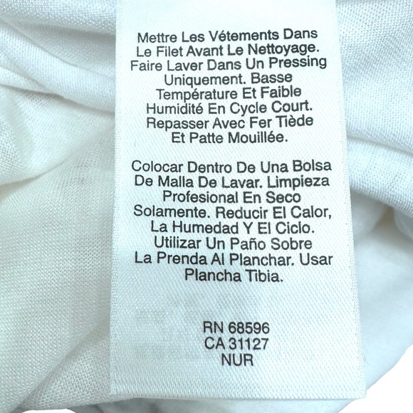 DKNY WHITE DOUBLE LAYER SWING OPEN CARDIGAN - NWT - Picture 12 of 12